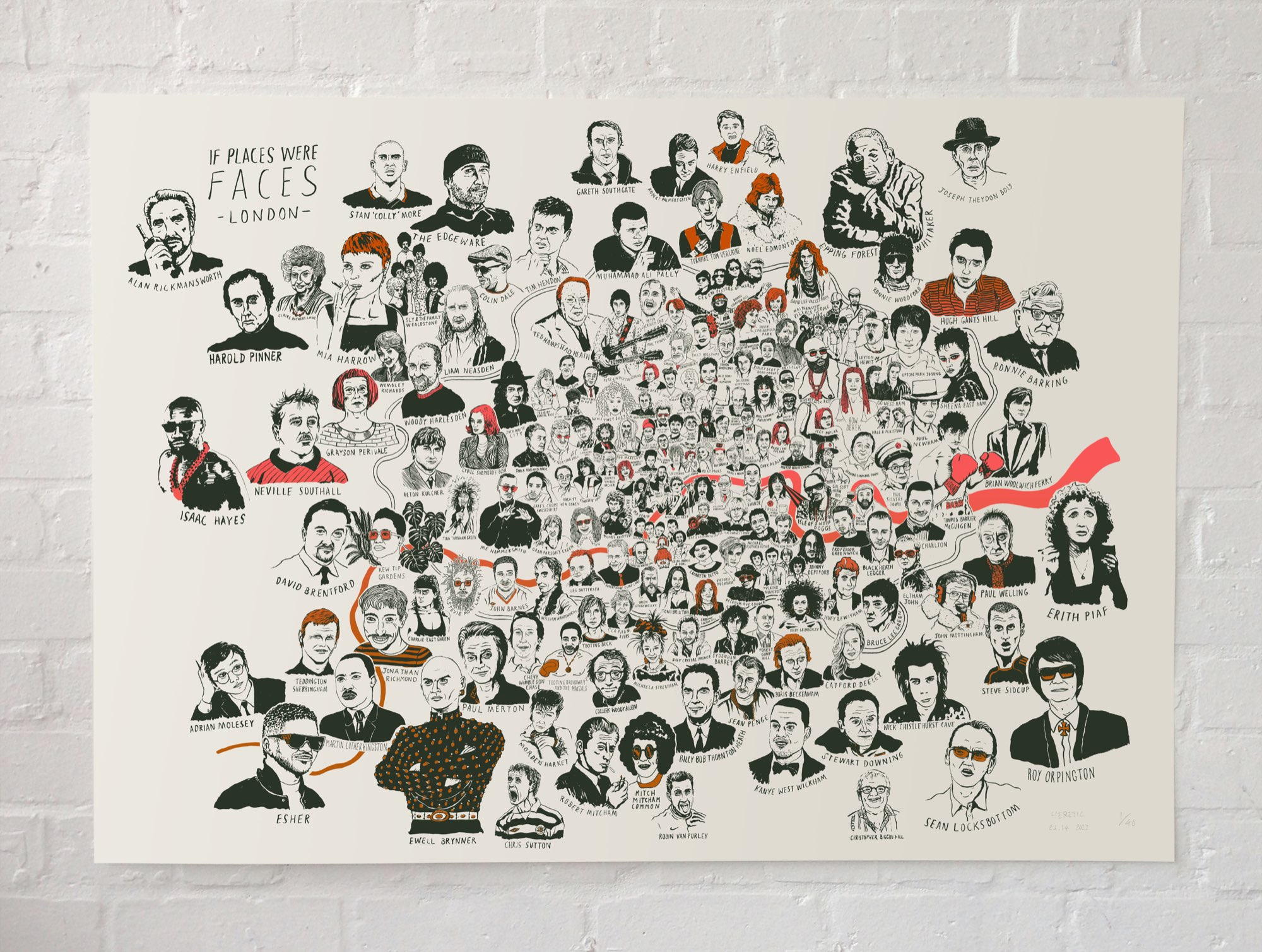 If Places Were Faces — London map